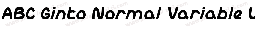 ABC Ginto Normal Variable Unlicense字体转换